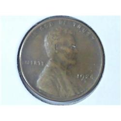 1924-D LINCOLN CENT (SEMI-KEY) (FINE)