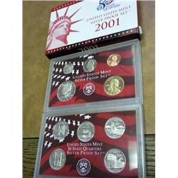 2001 US SILVER PROOF SET BETTER DATE