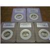Image 1 : ALL FIVE 2006-S STATE QUARTERS PCC PR70 DCAM