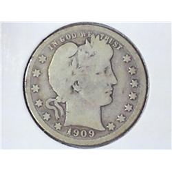 1909-D BARBER QUARTER