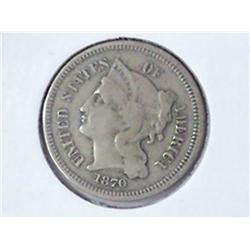 1870 THREE CENT PIECE (NICKEL)
