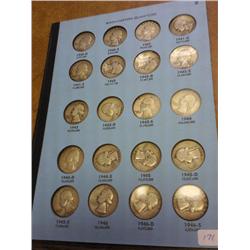 20 WASHINGTON SILVER QUARTERS 1940-46 (AS SHOWN)