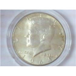 1964 SILVER KENNEDY HALF DOLLAR (UNC)