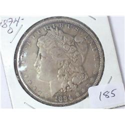 1894-O MORGAN SILVER DOLLAR BETTER DATE (EF)