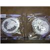 Image 2 : 2-2005 CHINA 10 YUAN SILVER PANDA COINS (UNC)