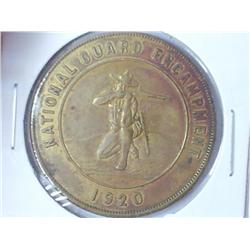 NATIONAL GUARD ENCAMPMENT BRASS ISSUE 1920 (AU)