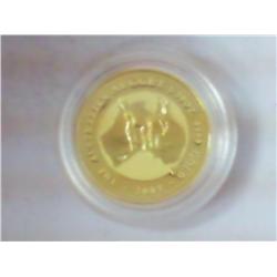 2002 AUSTRALIAN NUGGET $5 1/20 OZ GOLD (UNC)