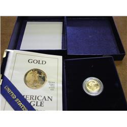 1991 US GOLD $5 1/10 OZ PROOF COIN