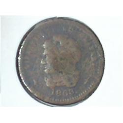 1863 CIVIL WAR TOKEN UNION FOREVER