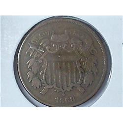 1868 TWO CENT PIECE