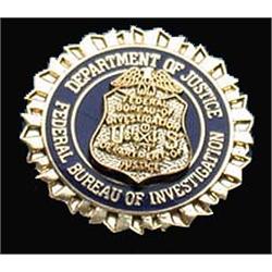 FBI VIP BADGE LAPEL PIN