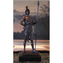 Magnificent Bronze Sculpture Renaissance Warrior