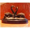 Image 3 : Beautiful Bronze Sculpture Two Swans