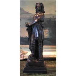 Stunning Bronze Sculpture Vercingetorix French Warr