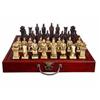 Image 1 : Beautiful bone Chess set and painted rosewood box