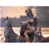 Image 2 : Lovely Bronze Sculpture Woman and Wolves