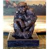 Image 1 : Stunning Bronze Sculpture Safari Primate Ape / Monk