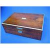 Image 1 : Beautiful 1840s MAHOGANY INLAID SEWING BOX COMPARTMENTS