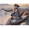 Image 3 : Gorgeous Bronze Sculpture Cowboy and Rearing Horse