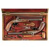 Image 1 : CASED TWO ENGRAVED PERCUSSION PISTOLS