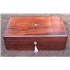 Image 1 : MARVELOUS c19th. VICTORIAN INLAID ROSEWOOD WRIITNG SLOP