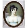 Image 1 : Unique oval hand painted portrait on Ivory signed Andr