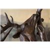 Image 2 : Beautiful Bronze Sculpture Elk & Tree