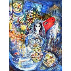 Chagall "Bella" Ltd Edition Lithograph With COA