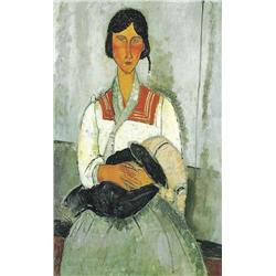 Modigliani "Gypsy Woman with Child" Ltd Edition Giclee on Paper