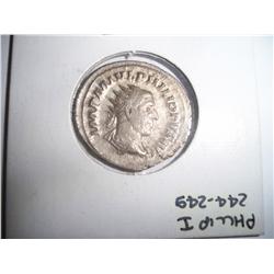 Ancient Coin - Philip I, PURE SILVER. 244-249 AD.