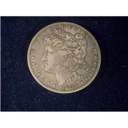 1893 Silver Morgan Dollar F+