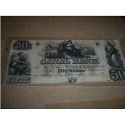 $50 Obselete Canal Bank Note