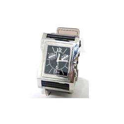 Christian Dior Stainless Steel Leather Strap Watch