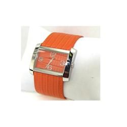 ALFEX Stainless Steel Leather Strap Watch