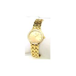 Omega 18K Yellow Gold Diamond Wrist Watch