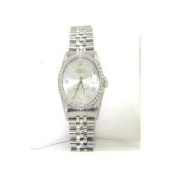 Rolex Stainless Steel Diamond Watch