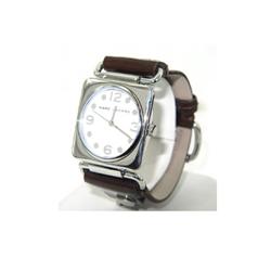 Marc Jacobs Stainless Steel Leather Strap Watch