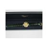 Image 6 : Chopard 18K Yellow Gold Diamond Leather Strap Watch.