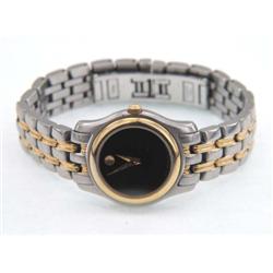 Movado Stainless Steel & Gold Plated Watch