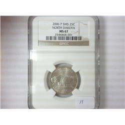 2006-P SMS ND QUARTER NGC MS67