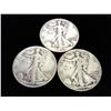 Image 1 : 3-1943-P WALKING LIBERTY HALF DOLLARS