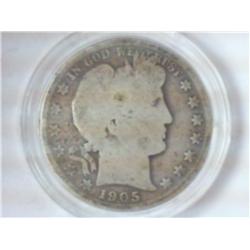 1905-S BARBER HALF DOLLAR