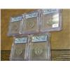 Image 2 : 5 ICG SLABBED BUFFALO NICKELS