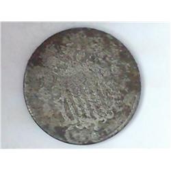 1871 SHIELD NICKEL HEAVY CORROSION