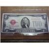 Image 1 : 1928-D US TWO DOLLAR NOTE RED SEAL (AS SHOWN)