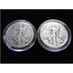 1941-P/D WALKING LIBERTY HALF DOLLARS