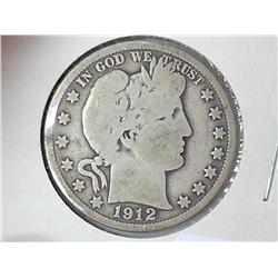 1912 BARBER HALF DOLLAR