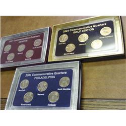3-2001 STATE QUARTER SETS (UNC)