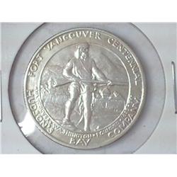 1925 FORT VANCOUVER CENTENNIAL HALF DOLLAR (UNC)