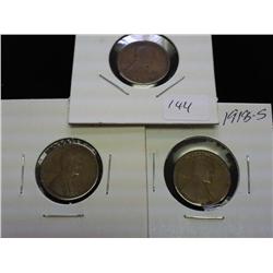 1918-P/D/S LINCOLN CENTS